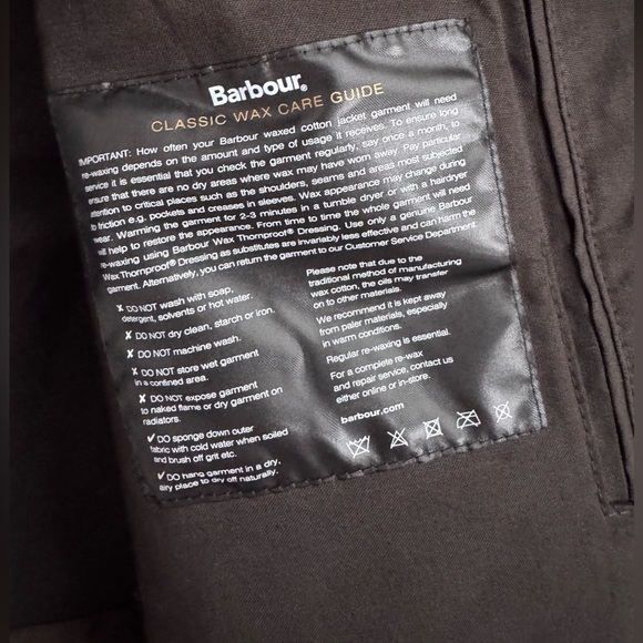 Barbour Croxdale Waxed Cotton Jacket in archive olive size 8 - Picture 2 of 10